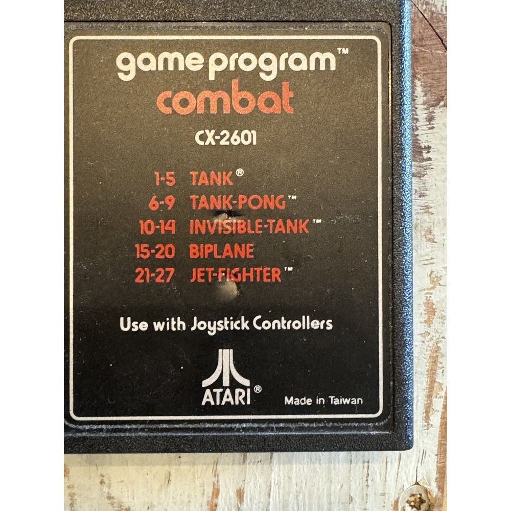 Vintage COMBAT ATARI 2600 GAME tested and working great GAMING video